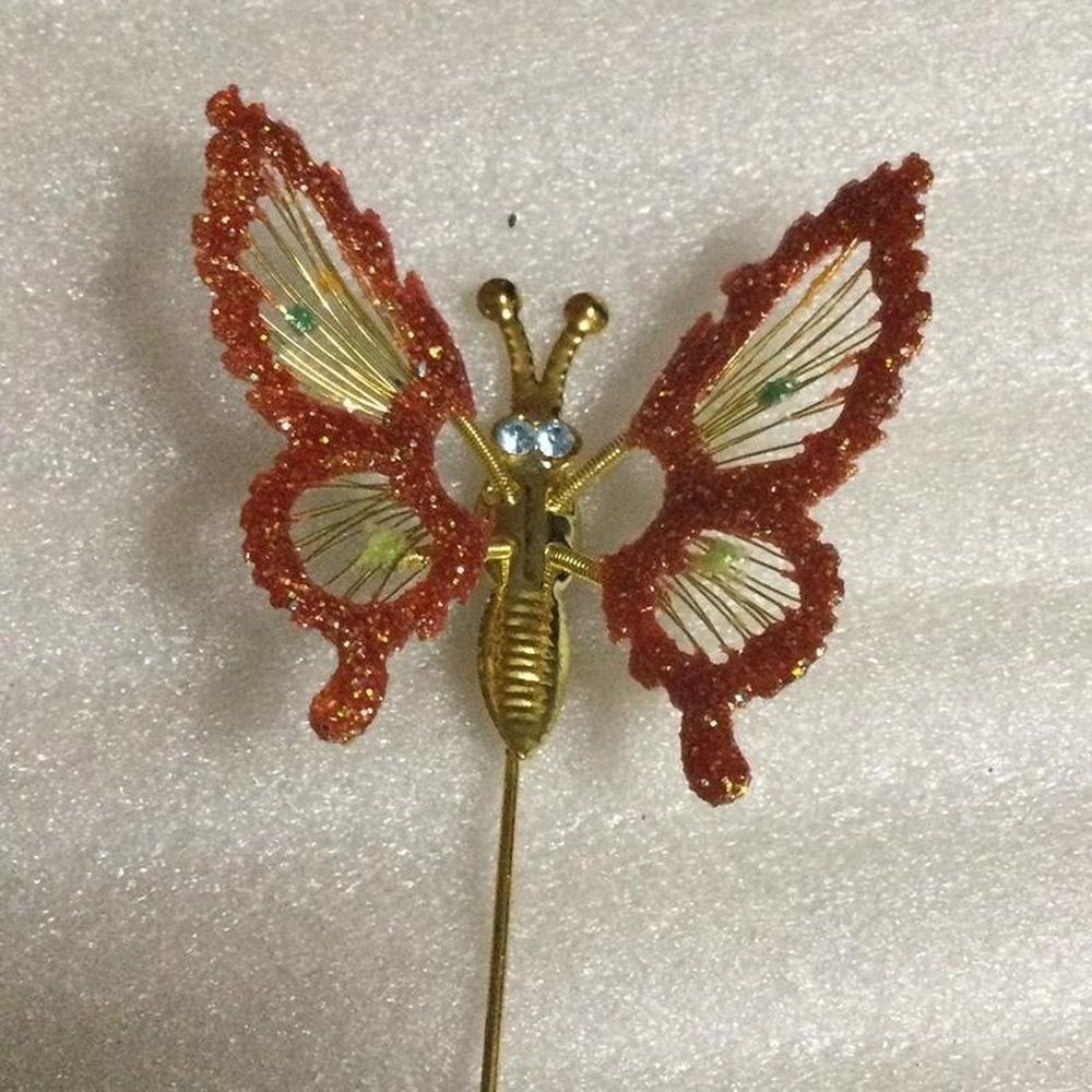 Glitter Butterfly Stick Pin